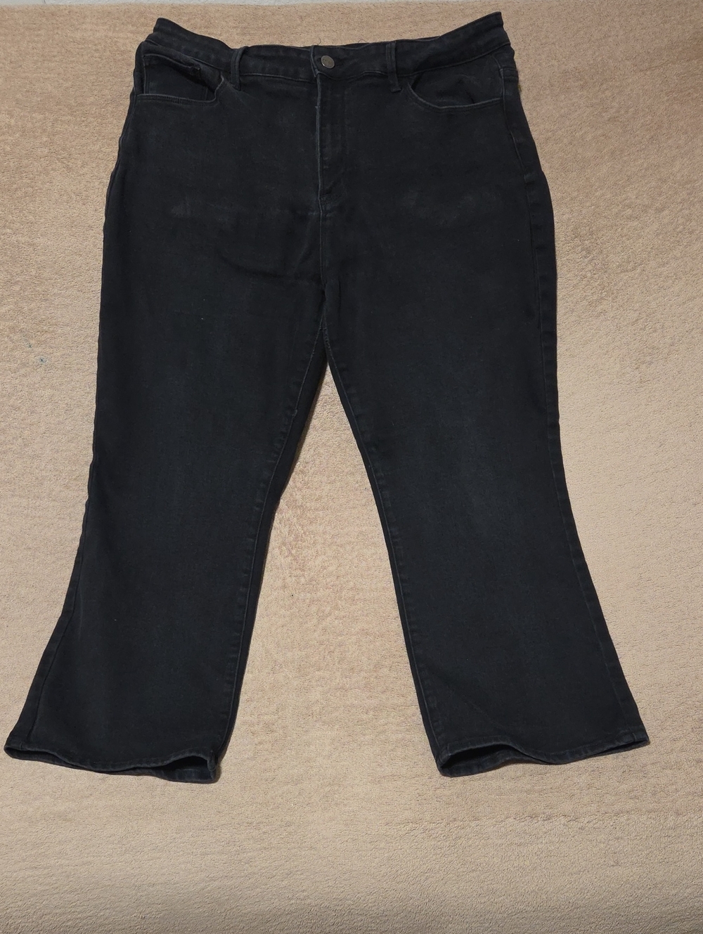 Black Wide-Leg Flare Women's Jeans